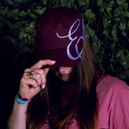 Burgundy Field Cap
