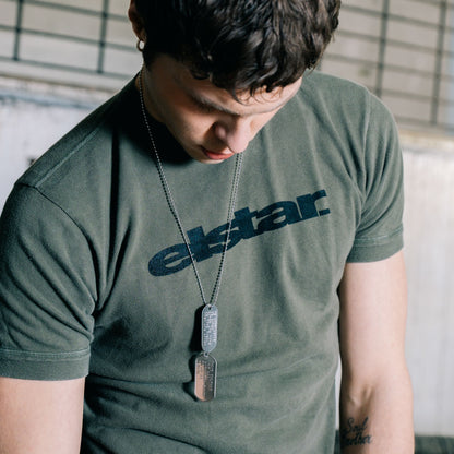 Black Logo Army Tee