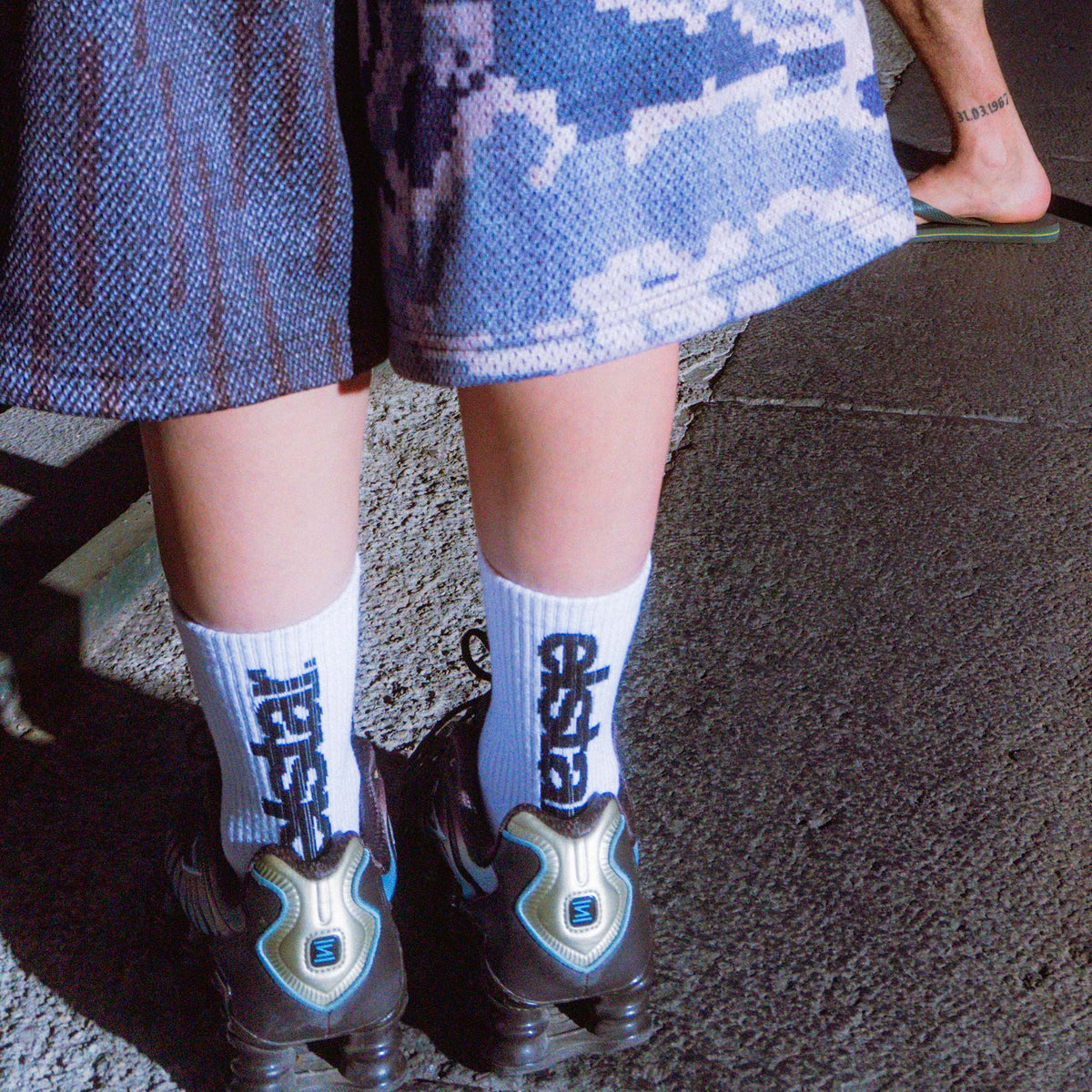 White Essential elstar Socks